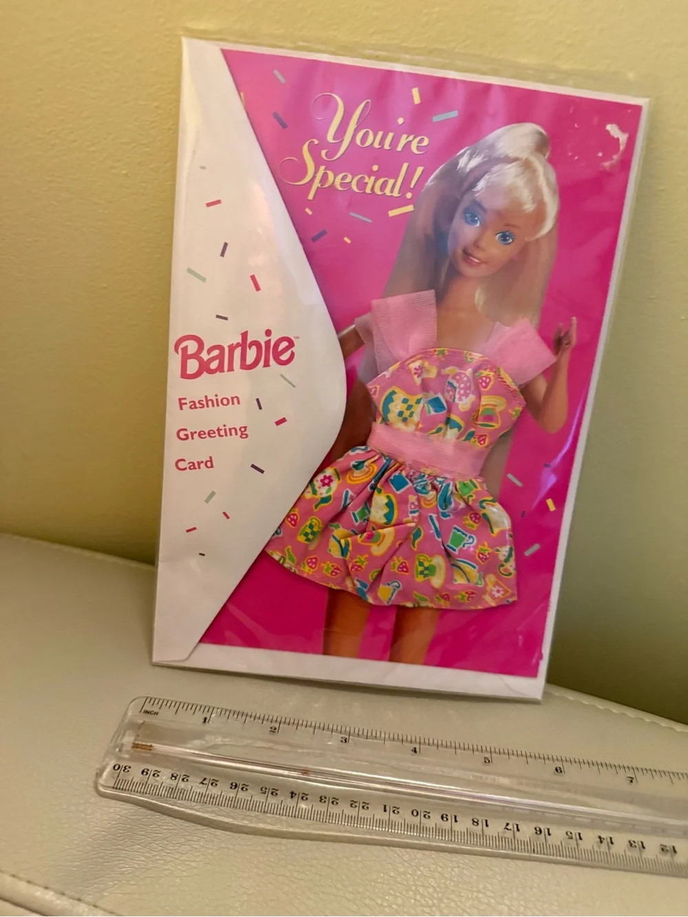 Barbie Bright Pink 'You're Special' Fashion Greeting Card